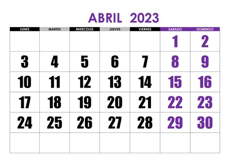 Calendario Abril 2023 Rezfoods Resep Masakan Indonesia