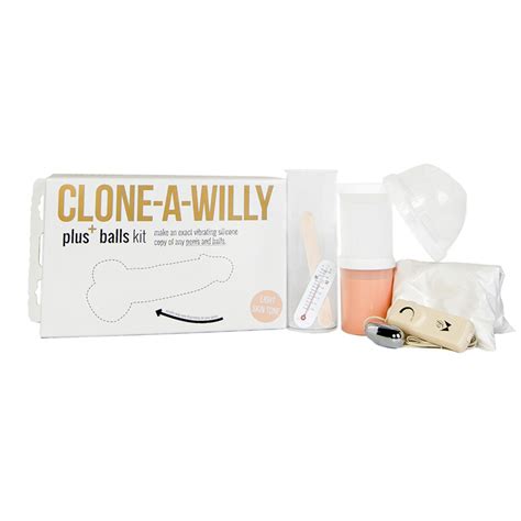 buy the clone a willy plus balls light tone vibrating silicone dildo kit