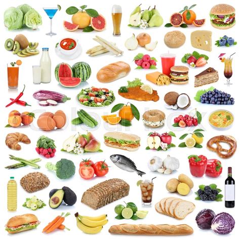 Food Collection Healthy Eating Fruits Stock Image Colourbox