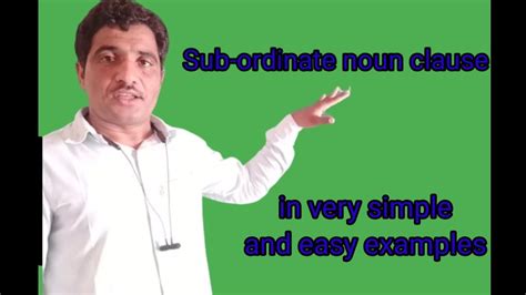 The examples below show how they are used noun clauses often use words such as when, what, why, who and other question words, but the speaker may or may not be making a question. Subordinate noun clause in a very simple and easy example ...