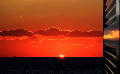 Wallpaper Light Sunset Red Sea Sky Sun Window Clouds Boat
