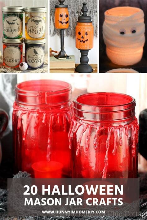 Witch Jars Diy Halloween Lanterns Diy Mason Jar Halloween Crafts