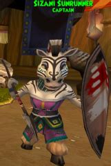 The entire wiki with photo and video galleries for each article. NPC:Sizani Sunrunner - Wizard101 Wiki
