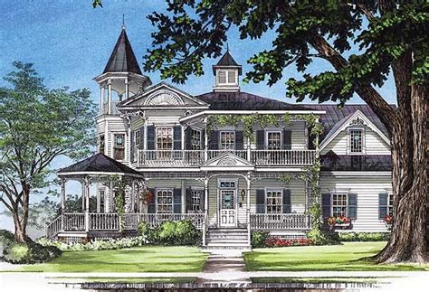 Plan 32561wp Gazebos And Turrets Victorian House Plans