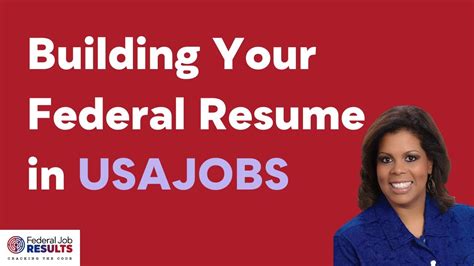 Building Your Federal Resume In Usajobs Youtube