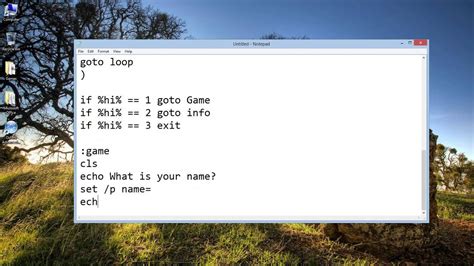 How To Make A Quiz Game In Notepad Part 1 Creating Youtube