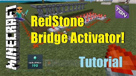 Minecraft Redstone Water Lava Bridge Activator Tutorial Episode