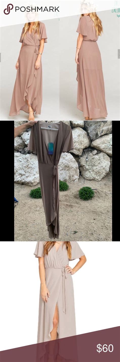 Show Me Your Mumu Sophia Wrap Dress In Dune Wrap Dress Clothes