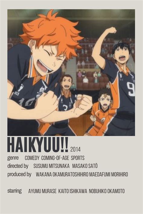 Haikyuu By Kellie Film Posters Minimalist Anime Minimalist Poster