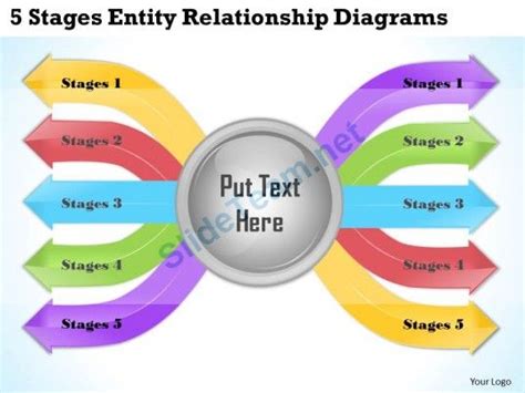 1013 Business Ppt Diagram 5 Stages Entity Relationship Diagrams