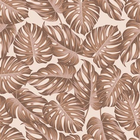 Premium Vector Tropical Leaves Jungle Leaves Seamless Pattern Background