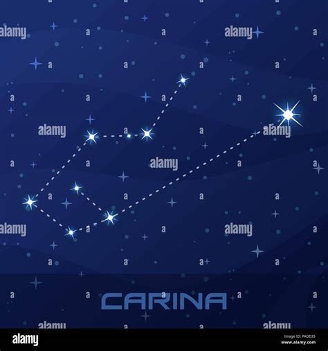 Carina The Keel Constellation Stock Vector Images Alamy