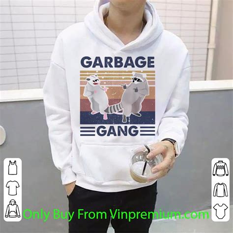 Premium Vintage Raccoon Garbage Gang Shirt Hoodie Sweater Longsleeve