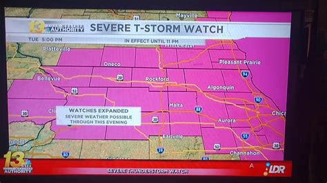 Severe Thunderstorm Watch Issued For Me Youtube
