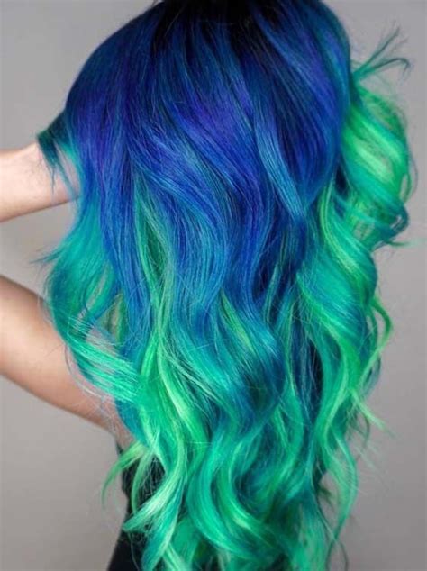 beautiful natural blue and green hair colors for girls brown ombre hair color hair color