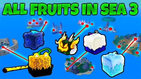 All Fruit Spawn Locations Blox Fruits Sea Youtube