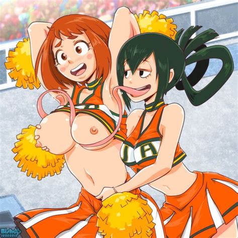 366686 Bishopbb My Hero Academia Ochako Uraraka Tsuyu Asui