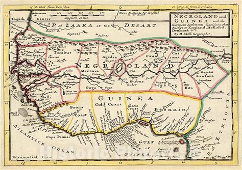 The kingdom of judah remained nominally independent, but paid tribute to the assyrian empire from 715 and throughout the first half of the 7th century bce, regaining its independence as the the byzantines redrew the borders of the land of palestine. Amazon.com: Historic Pictoric Map, 1732 Negroland and Guinea : with The European settlements ...