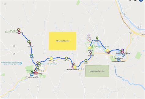 Maps Covered Bridges Half Marathon