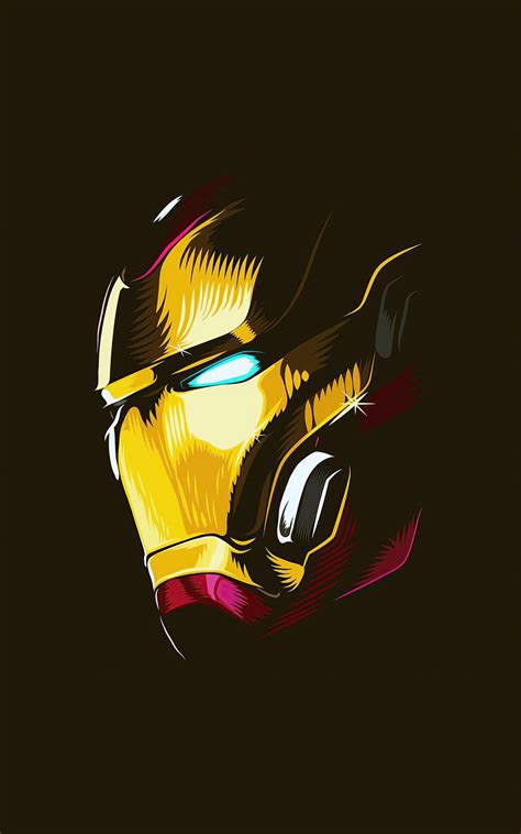 800x1280 2020 Iron Man Mask Minimalism 4k Nexus 7samsung Galaxy Tab 10