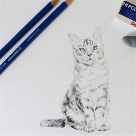 How To Draw A Realistic Cat Step By Step Tutorial Realistic Cat