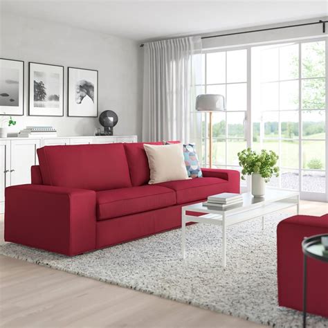 L'idée serait de remettre le tissu en place. KIVIK Canapé 3 places - Orrsta rouge - IKEA