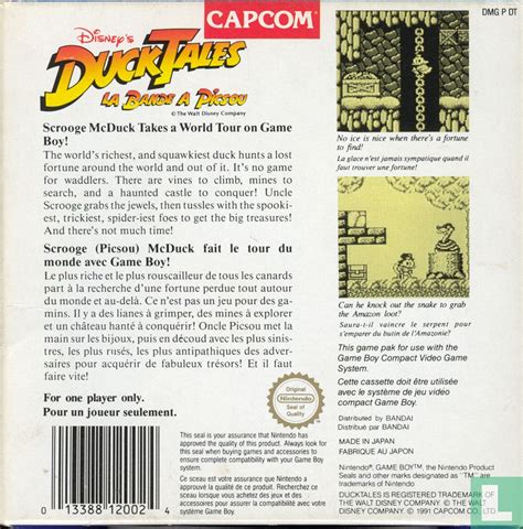 Disneys Ducktales La Bande A Picsou 1991 Nintendo Game Boy Lastdodo