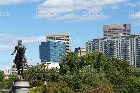 George Washington Statue In Boston Public Garden Stock Photo Download