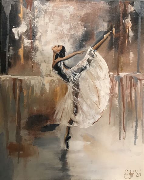 Oil Painting Ballet Pictures Guardian Ballerina Ballet Etsy Ballet