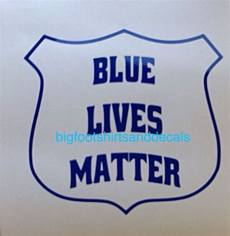 Blue Lives Matter Police Officer Support Decal Sheriff State Window