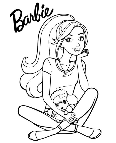 Coloriage Barbie Pour Les Filles Télécharger Et Imprimer Gratuit Sur