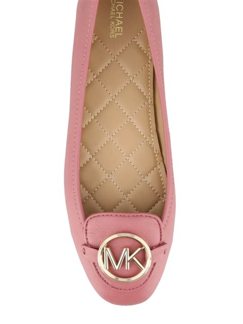 Flat Shoes Michael Kors Lillie Pink Leather Flats 40r9lifp1l622