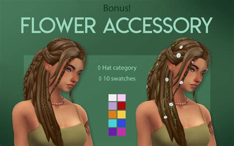 Primrose Hair Ts4 Maxis Match Cc Sims 4 Challenges Sims Hair Sims