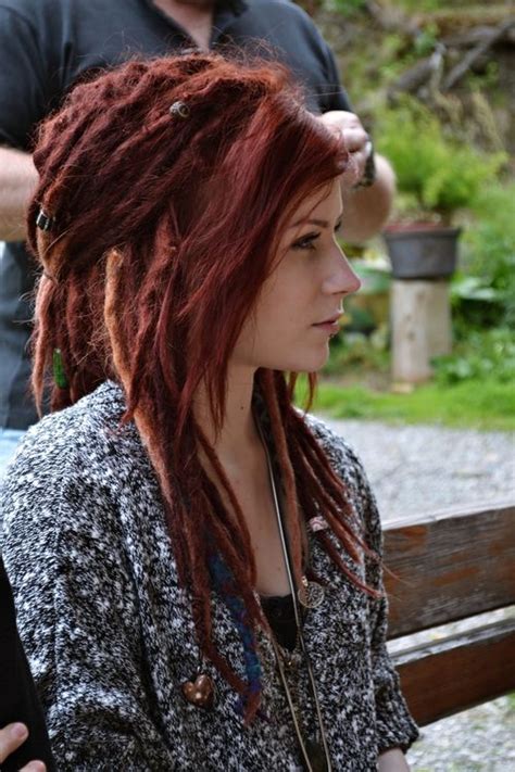 Girl Attractive Dreadlocks Red Hair Dreadlock Styles Dreads Styles