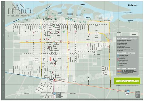 Mapa De San Pedro Zona Urbana Mapas Croquis Visite San Pedro