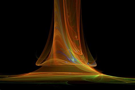 New users enjoy 60% off. Fractal Flame Art Abstract Light Beam Black and Orange ...