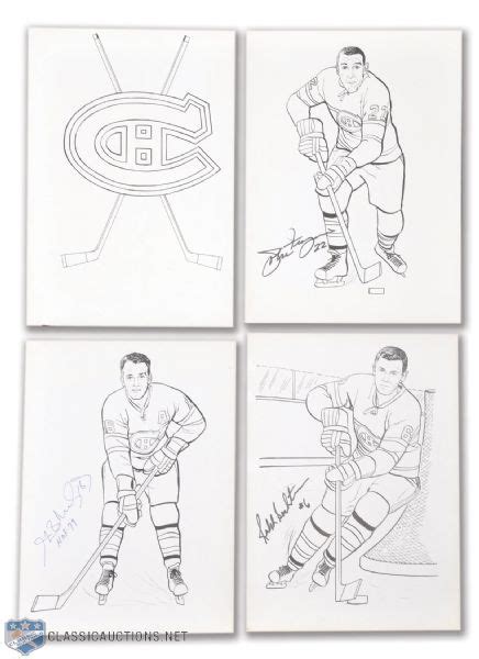 Lot Detail Tex Coulters 1963 64 Montreal Canadiens Coloring Book
