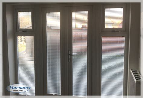 Perfect Fit Venetian Blinds On Doors And Side Panels Harmony Blinds
