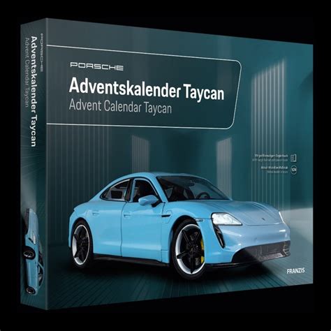 Porsche Advent Calendar Taycan Turbo S 2020 Frozen Blue 124 Map09680022