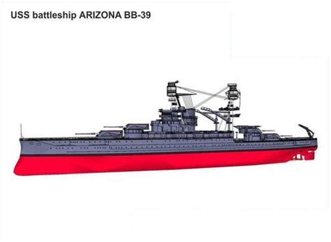 Uss Battleship Arizona Bb D Model Model Copy World