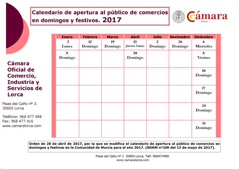 Providing new ways to have fun with friv games. Modificación del calendario de apertura al público de comercios en domingos y festivos para 2017 ...