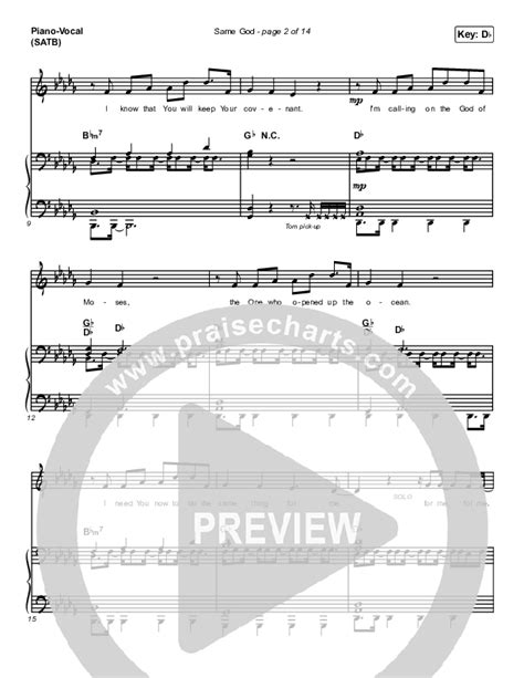 Same God Sheet Music Pdf Elevation Worship Jonsal Barrientes