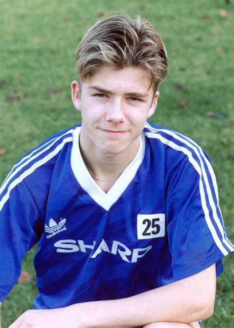 Young David Beckham Manchester United Youth David Beckham Manchester