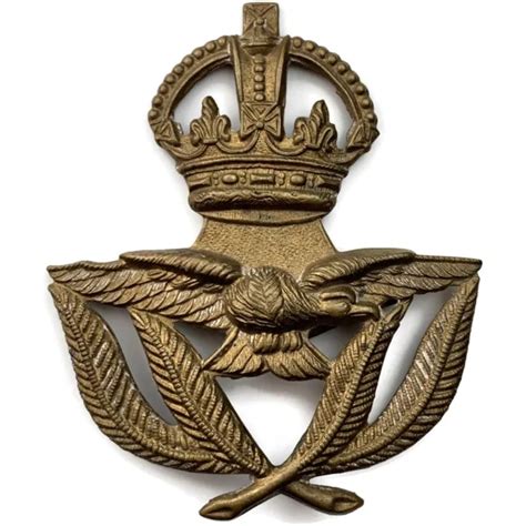 Original Ww Royal Air Force Raf Warrant Officers Cap Badge Blade Fixings Eur Picclick De