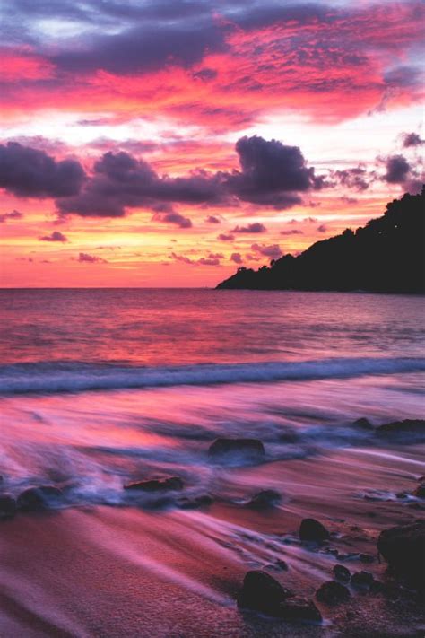 Mystical Beach Sunset Wallpaper Sunset Wallpaper Sunset