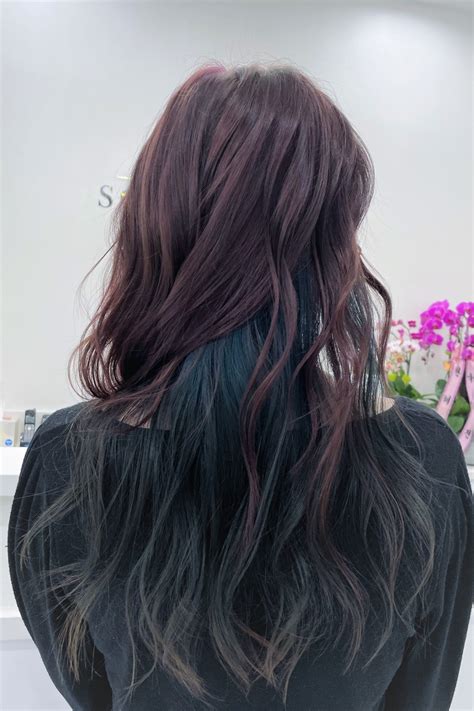 Peekaboo Hair Colorists | Peekaboo Highlights | Blue Peekaboo Highlights