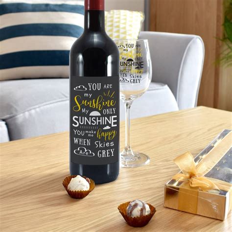The range of wine gifts at bottled and boxed offers everything you could possibly need for the perfect present, and with speedy delivery. Sunshine Personalised Red Wine Gift Sets In Box By British ...