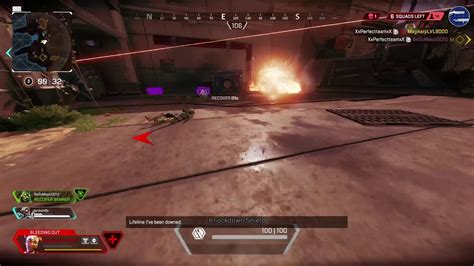 Enemy Lands Perfect Grenade In Apex Legends Youtube