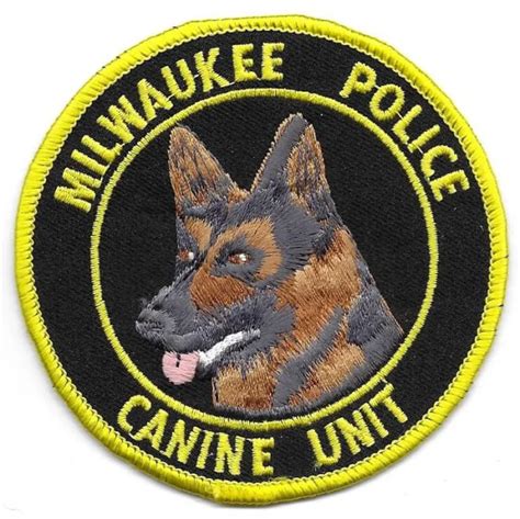Milwaukee County Wisconsin Wi Sheriff Police Canine K9 Unit Patch