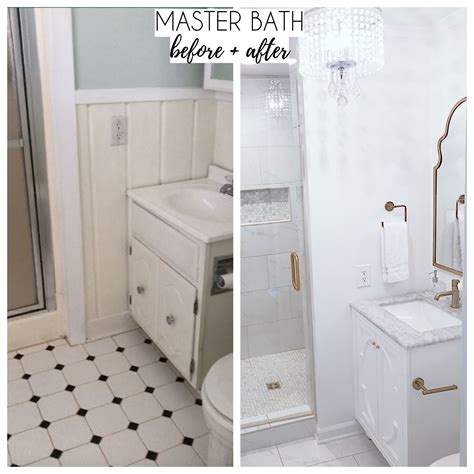 Bathroom Makeover Design All White Before And After Bathroom